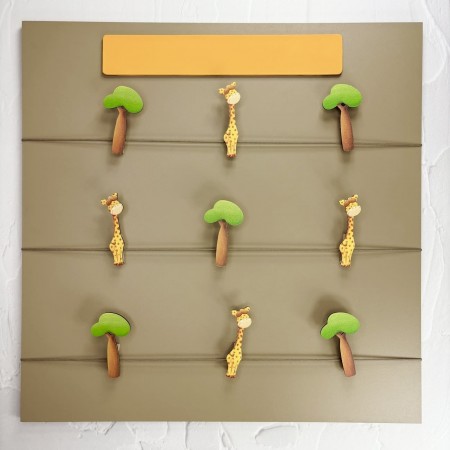 Ramka na zdjęcia z imieniem dziecka Żyrafa