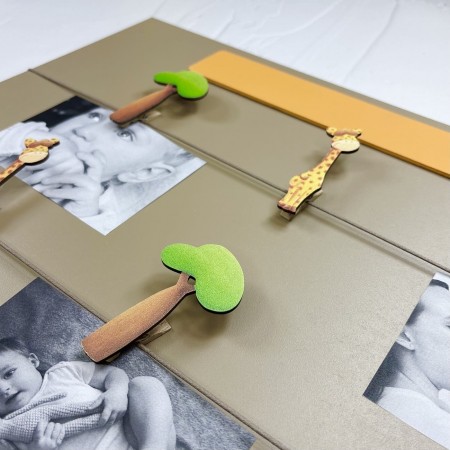 Ramka na zdjęcia z imieniem dziecka Żyrafa