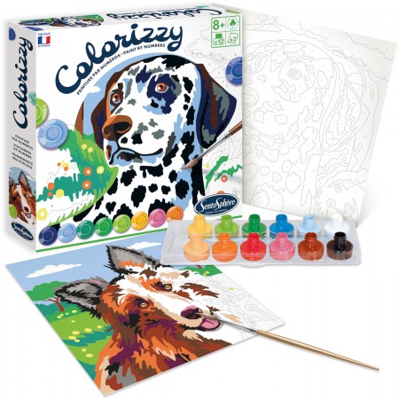 SentoSphere Colorizzy Pieski malowanie po numerach +8 | Dadum