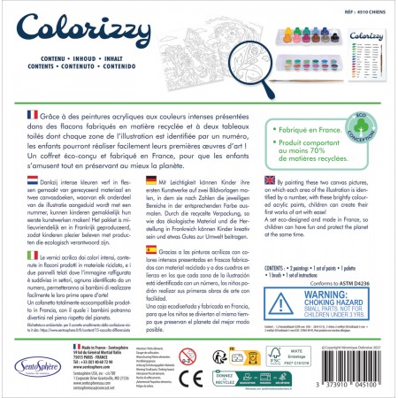 SentoSphere Colorizzy Pieski malowanie po numerach +8 | Dadum