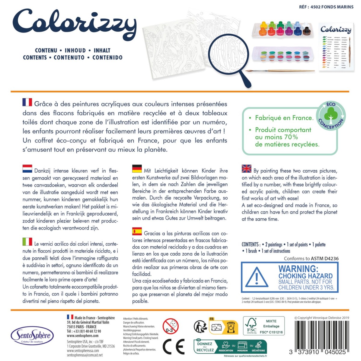 Malowanie po numerach "Ryby" 2 obrazy dla dzieci +8 - Colorizzy SentoSphere