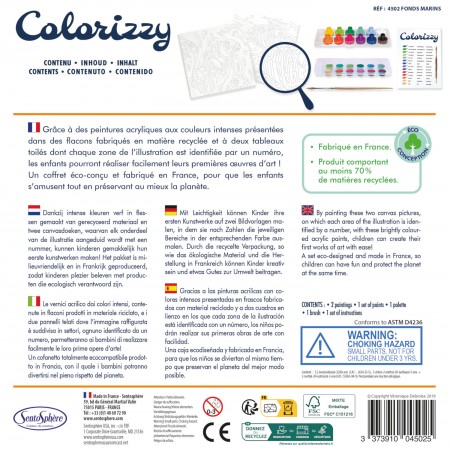 Malowanie po numerach "Ryby" 2 obrazy dla dzieci +8 - Colorizzy SentoSphere