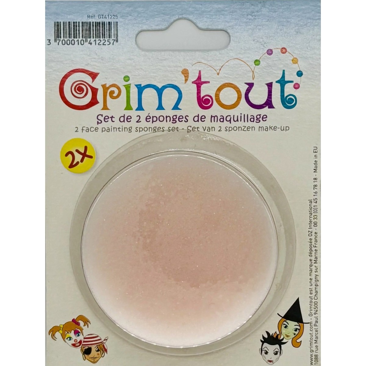 Gąbki do malowania twarzy 2x1,5cm, Grim'Tout | Dadum Kraków