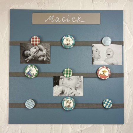 Ramka na zdjęcia z imieniem dziecka Farma