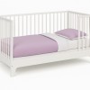Poszwa na kołdrę i poszewka dla dzieci 100x140 cm biało-liliowe