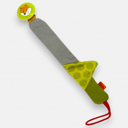 Haba Łańcuszek do smoczka Zielony Lisek dla niemowląt | Dadum Kraków