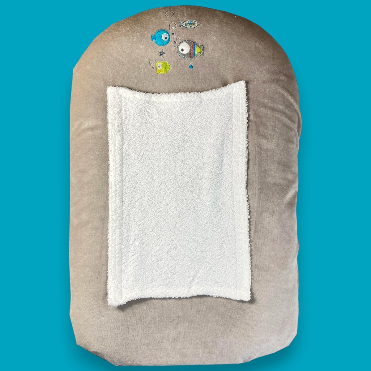 Przewijak miękki Rybki z pokrowcem i 2 podkładkami, Poyet | Dadum