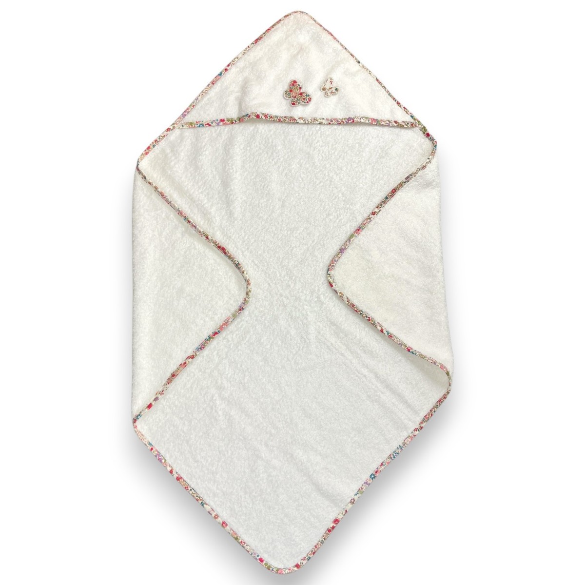 Ręcznik z kapturkiem 75x80cm Kwiaty, Trousselier - V401 98