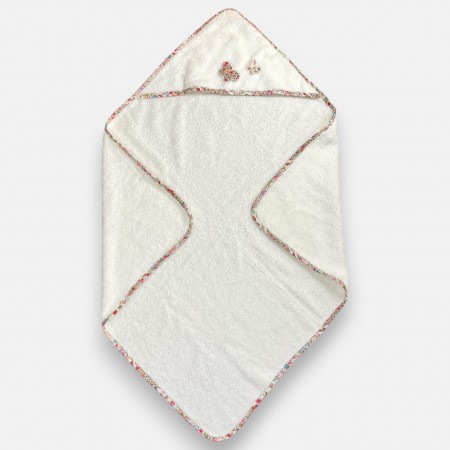 Ręcznik z kapturkiem 75x80cm Kwiaty, Trousselier - V401 98