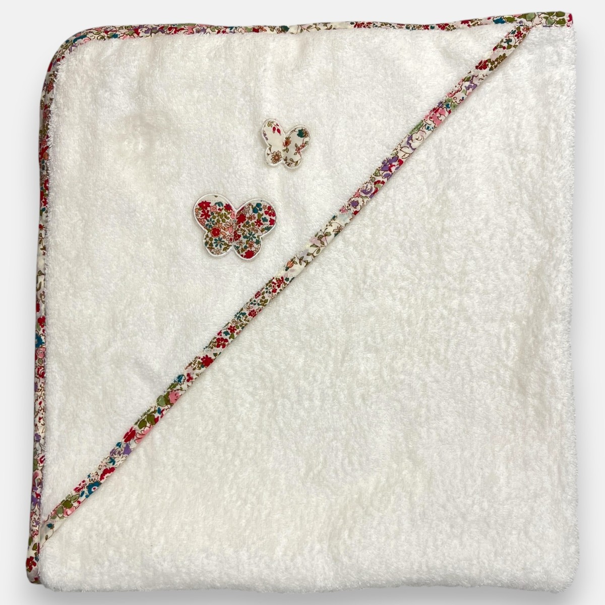 Ręcznik z kapturkiem 75x80cm Kwiaty, Trousselier - V401 98