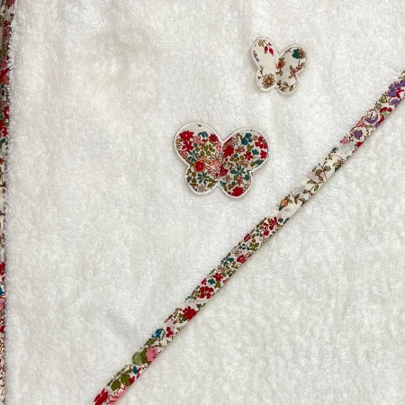 Ręcznik z kapturkiem 75x80cm Kwiaty, Trousselier - V401 98