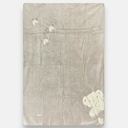 Kołderka do przedszkola dla dzieci 100x140 cm Miś