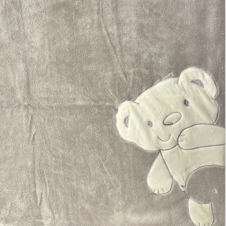 Kołderka do przedszkola dla dzieci 100x140 cm Miś