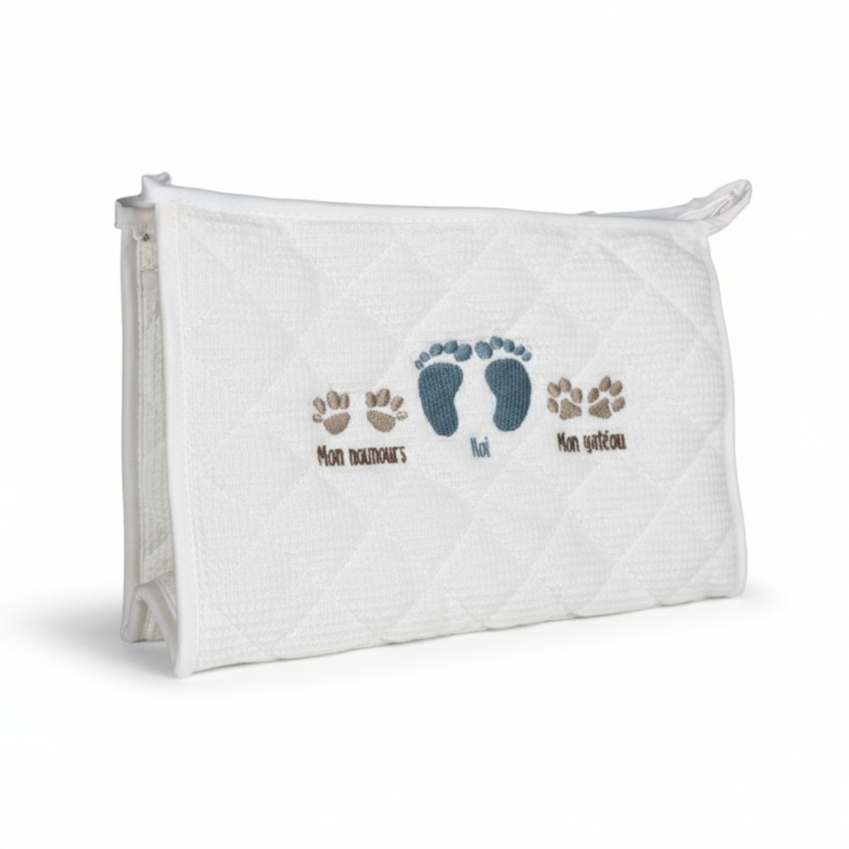 Kosmetyczka na akcesoria niemowlęce błękitna | Dadum