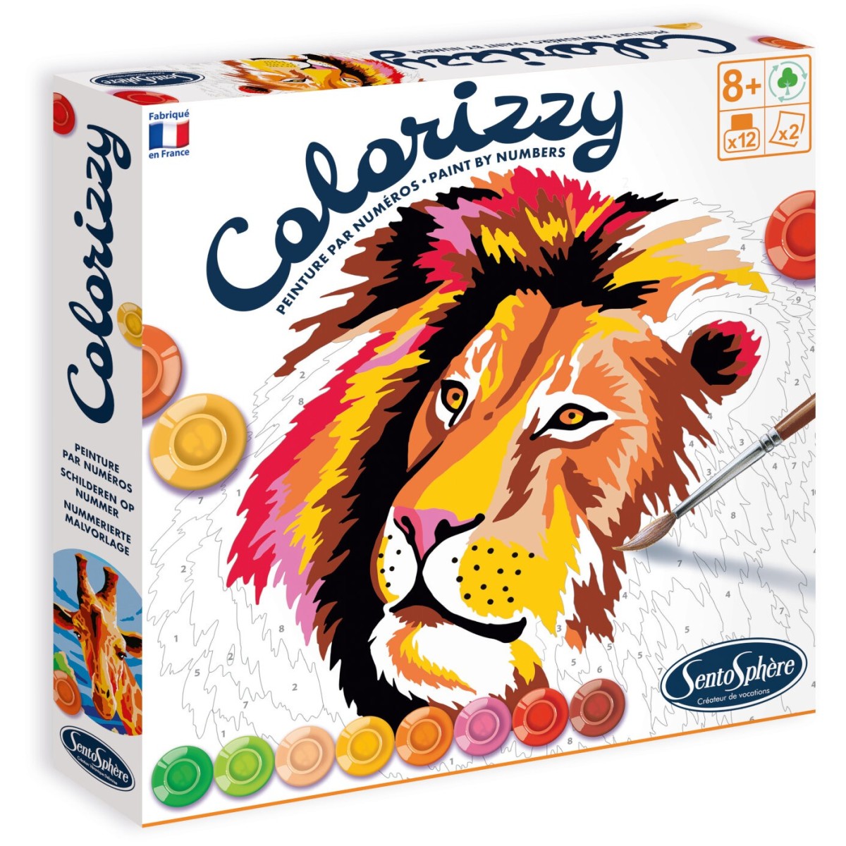 SentoSphere COLORIZZY Sawanna malowanie po numerach od 8 lat | Dadum