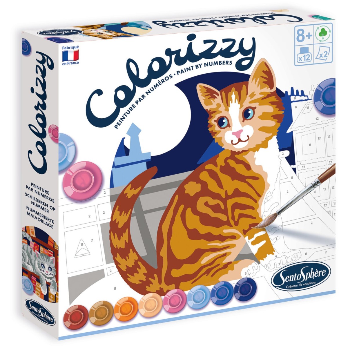 SentoSphere COLORIZZY Koty malowanie po numerach | Dadum