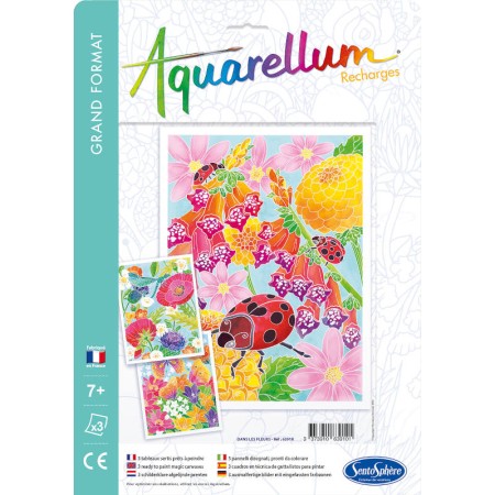 Aquarellum Kwiaty 3 plansze zapasowe malowanie, SentoSphere | Dadum