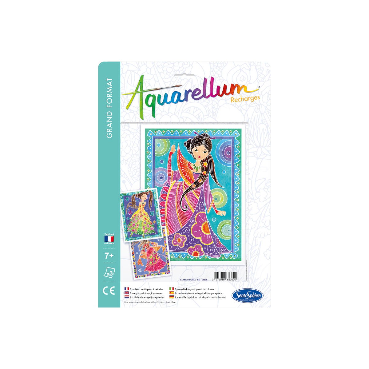 Aquarellum Glamour Girl plansze zapasowe SentoSphere | Dadum