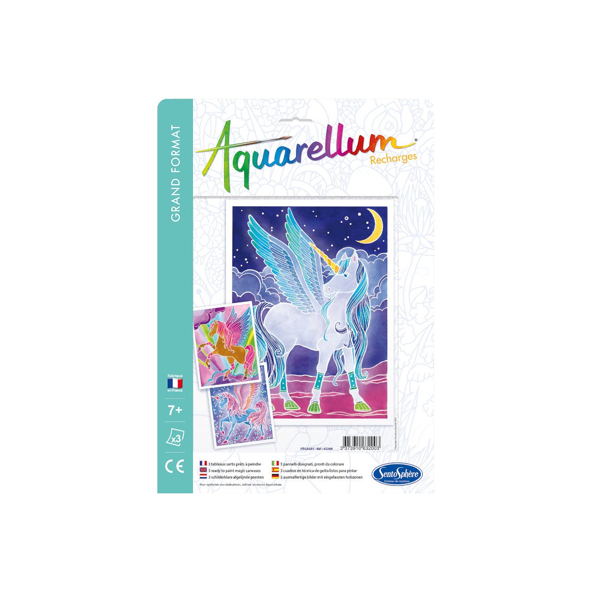 SentoSphere Aquarellum Pegaz 3 plansze zapasowe | Dadum