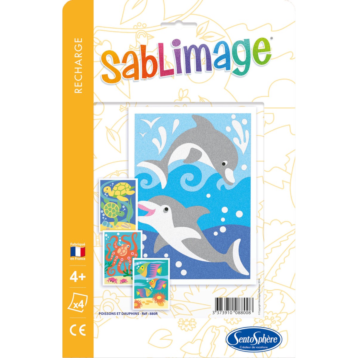 Delfiny plansze do malowania piaskiem Sablimage, SentoSphere | Dadum