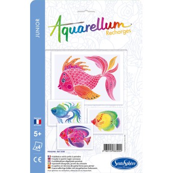 Aquarellum Ryby 4 plansze zapasowe, SentoSphere | Dadum