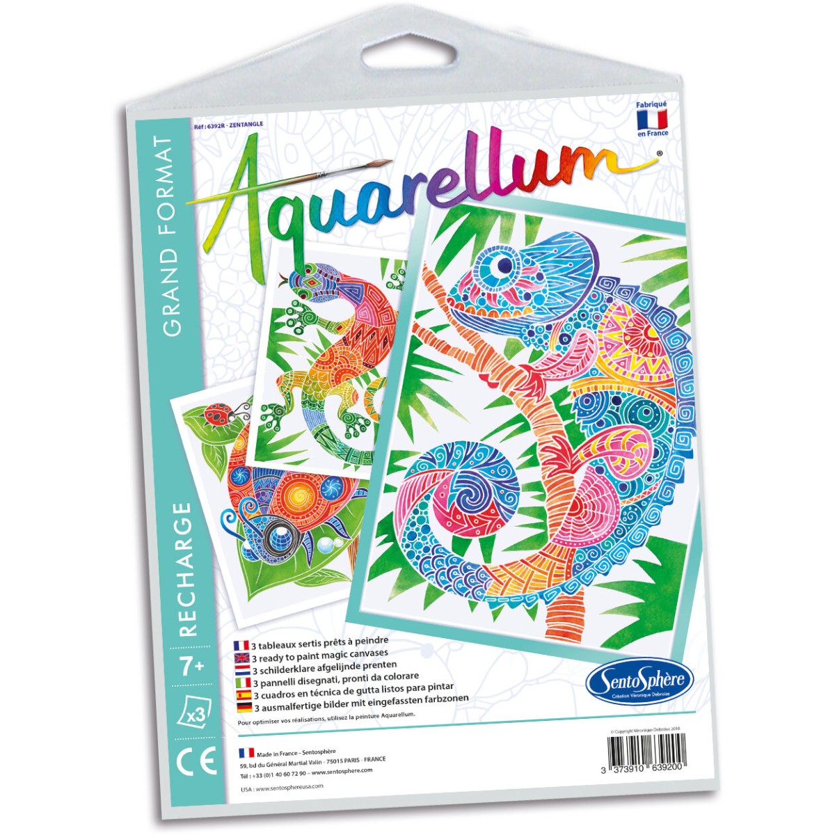 Aquarellum Zentangle 3 plansze zapasowe malowanie, SentoSphere | Dadum