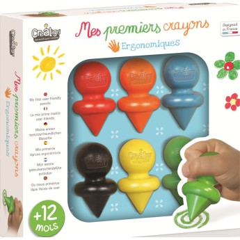 OUTLET Crea Lign' Pierwsze kredki dla dzieci +12m 6 sztuk