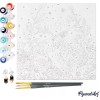 Świąteczne malowanie po numerach - Łoś - 20 x 20 cm z ramką