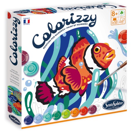 Malowanie po numerach "Ryby" 2 obrazy dla dzieci +8 - Colorizzy SentoSphere