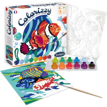 Malowanie po numerach "Ryby" 2 obrazy dla dzieci +8 - Colorizzy SentoSphere