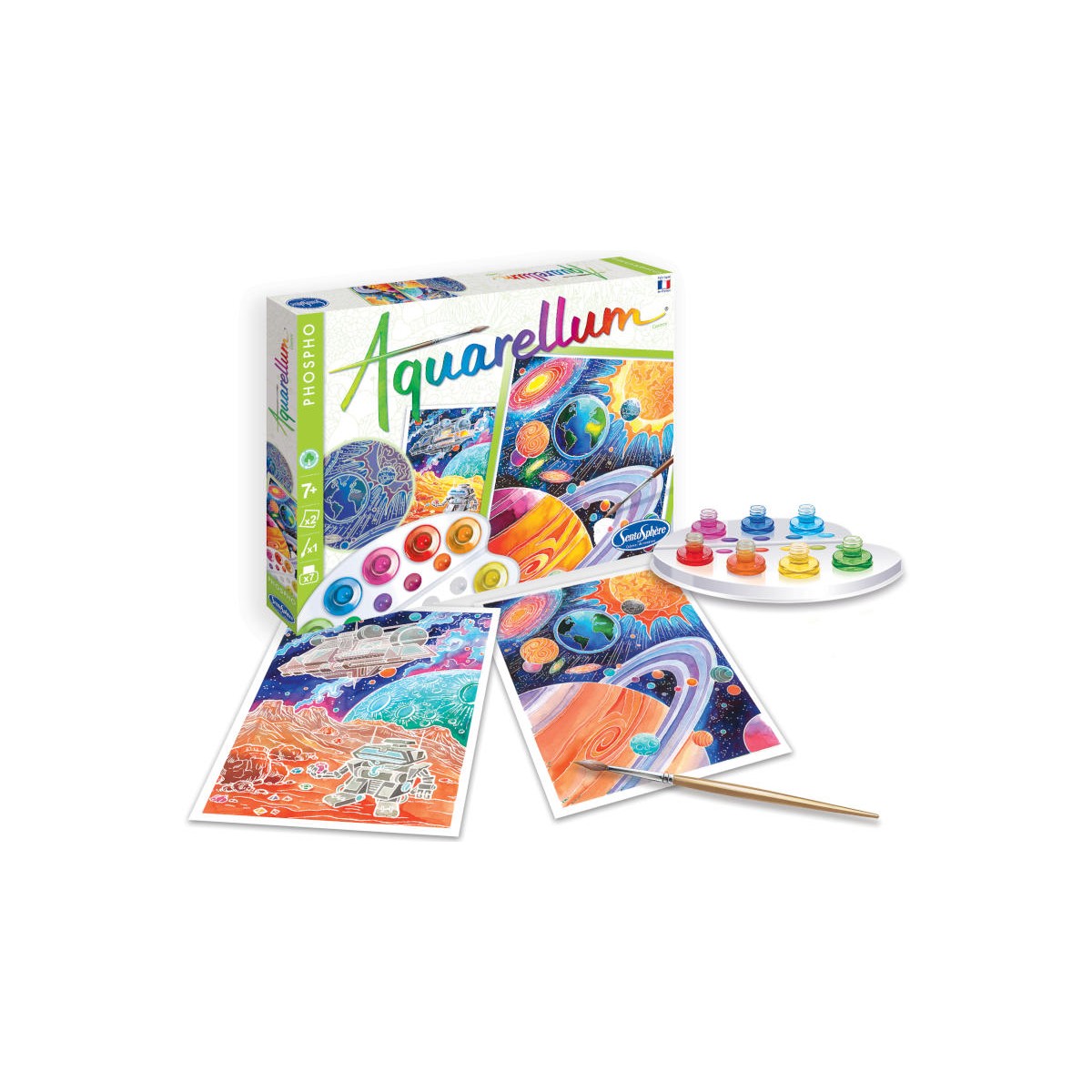 Aquarellum Kosmos 2 obrazy do malowania i farby, SentoSphere | Dadum