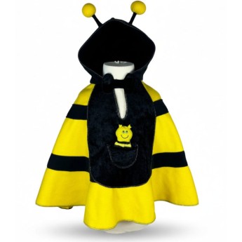 Strój pszczółki na bal przebierańców dla 2-latka ponczo z kapturkiem