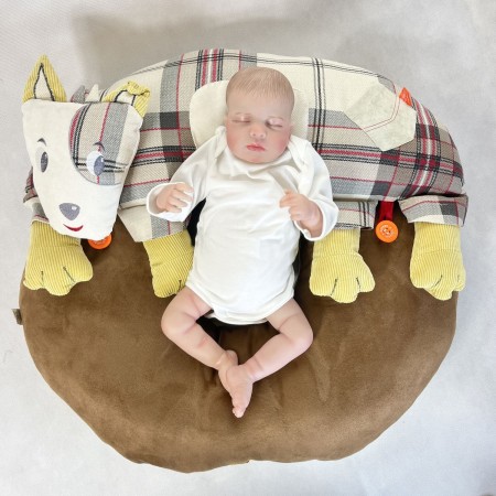 Leżak gniazdo poduszka dla noworodka Piesek Scotty