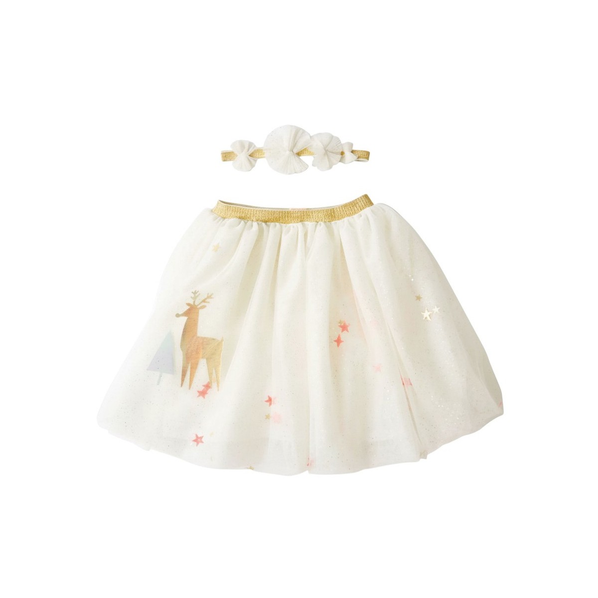 Spódniczka tiulowa tutu z opaską Renifer 3-6 lat, Meri Meri | Dadum
