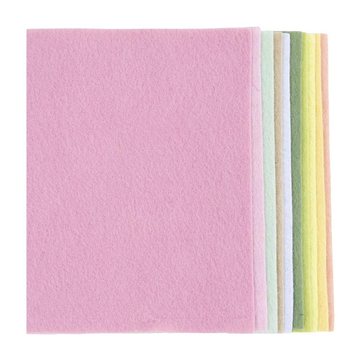 Filc dekoracyjny A4 2 mm – 10 arkuszy, kolory pastelowe, 100% poliester