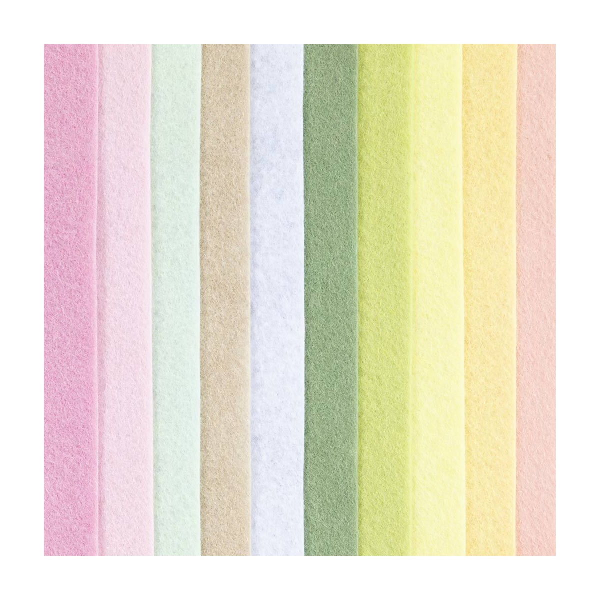 Filc dekoracyjny A4 2 mm – 10 arkuszy, kolory pastelowe, 100% poliester