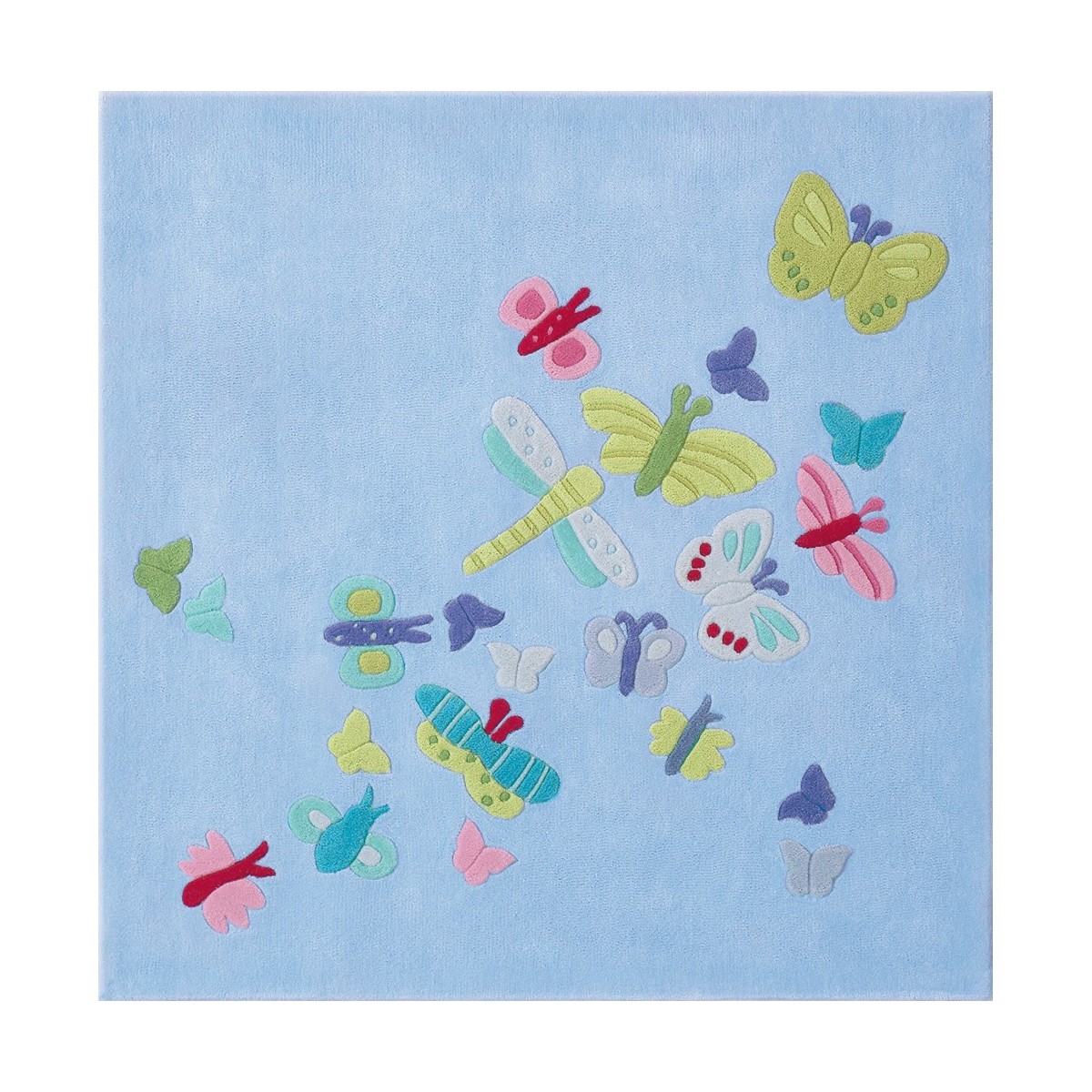 Dywan poliakrylowy 140x140 Lato Motyli Haba (outlet-przebarwienie)