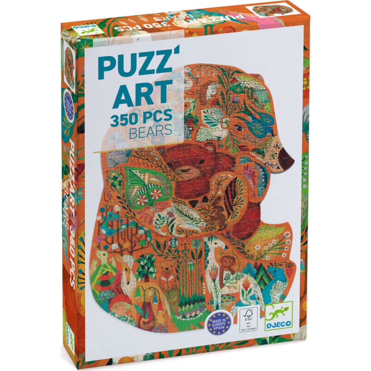 Puzzle artystyczne „Niedźwiadki” (350 elementów) – 7+ Djeco