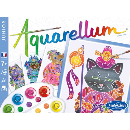Aquarellum Junior Maneki Neko – malowanie akwarelami dla dzieci 7+ | SentoSphere