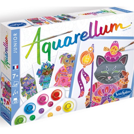 Aquarellum Junior Maneki Neko – malowanie akwarelami dla dzieci 7+ | SentoSphere