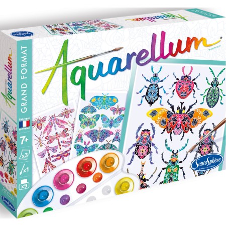 Aquarellum Insektarium 3 duże obrazy i farby +7, SentoSphere