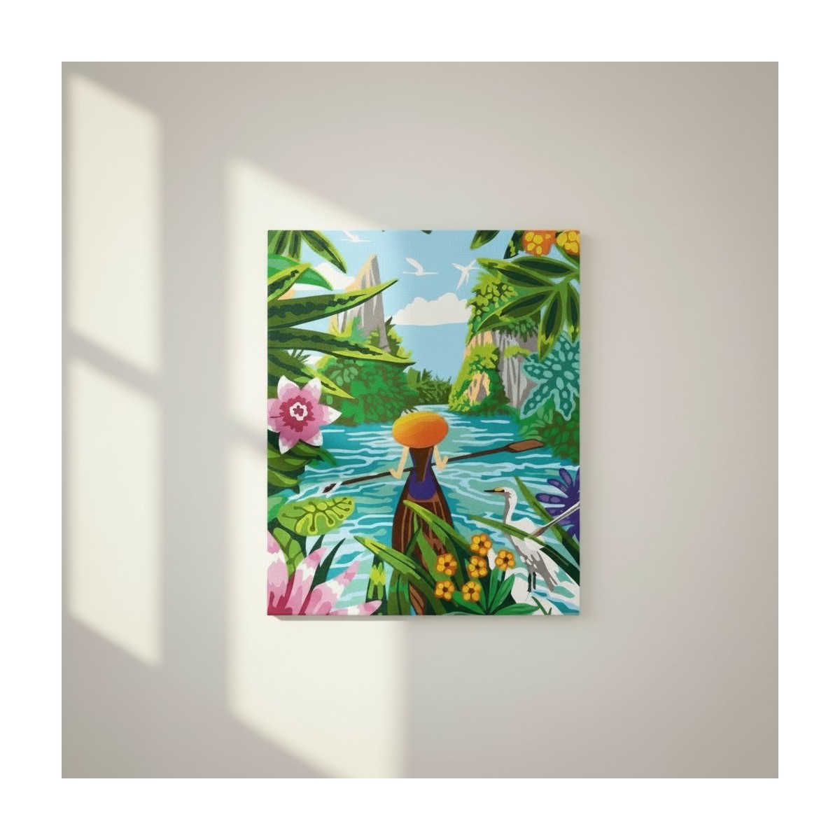 Malowanie po numerach "Laguna w Tajlandii" dla początkujących 25x32,5cm
