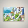 Malowanie po numerach "Riviera" dla początkujących podobrazie 25x32,5cm
