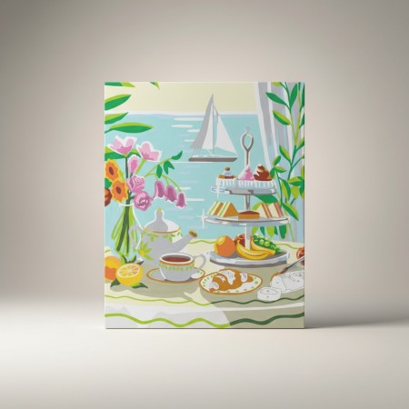 Malowanie po numerach "Czas na herbatę" podobrazie 25x32,5cm