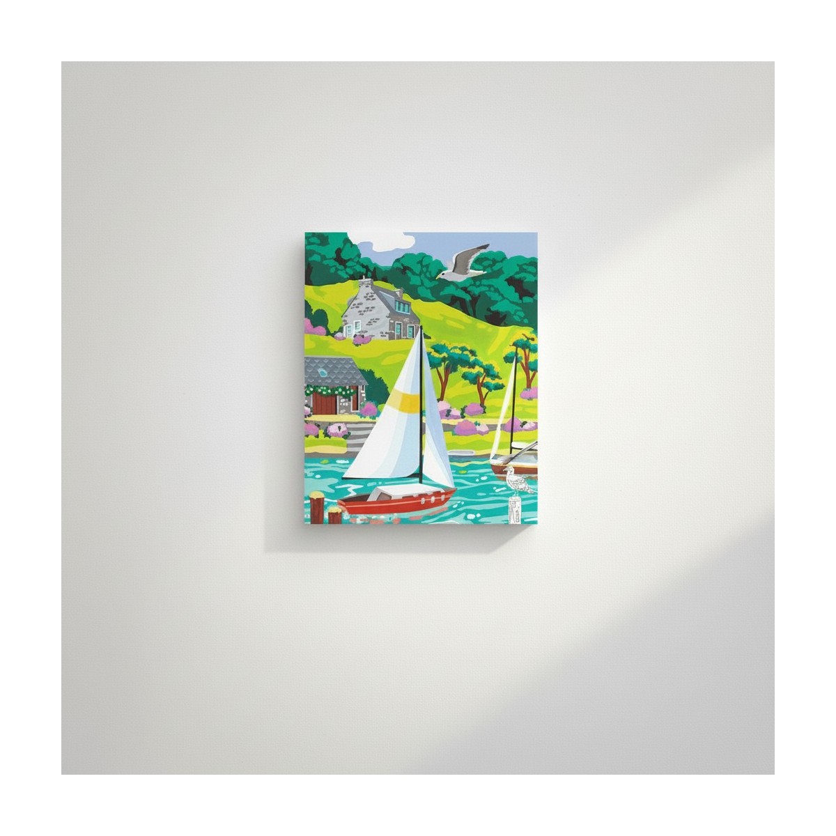 Malowanie po numerach „Pont-Aven, Bretania” – podobrazie 25 × 32,5 cm
