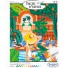 Malowanie po numerach "Dom z ogrodem w Marrakeszu" podobrazie 25x32,5cm