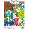 Malowanie po numerach "Dom z ogrodem w Andaluzji" podobrazie 25x32,5cm