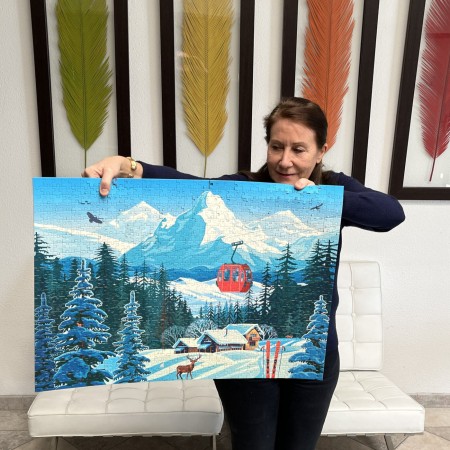 Puzzle obrazy 1000 Górska Wioska, Calypto | Dadum