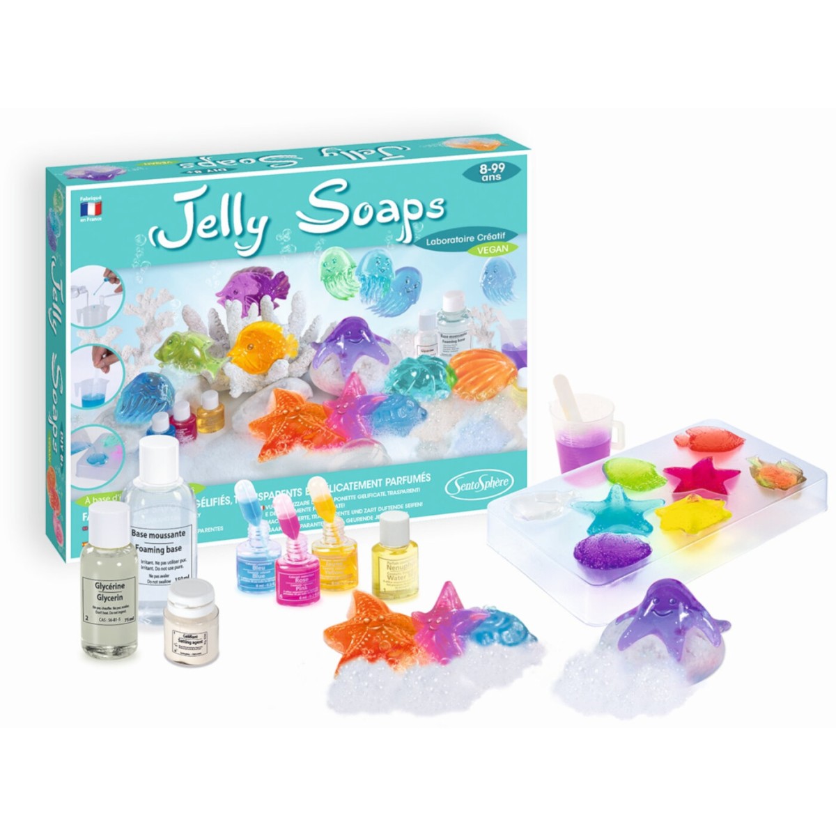 Zestaw do robienia mydełek żelowych Jelly Soap dla dzieci +8, SentoSphere