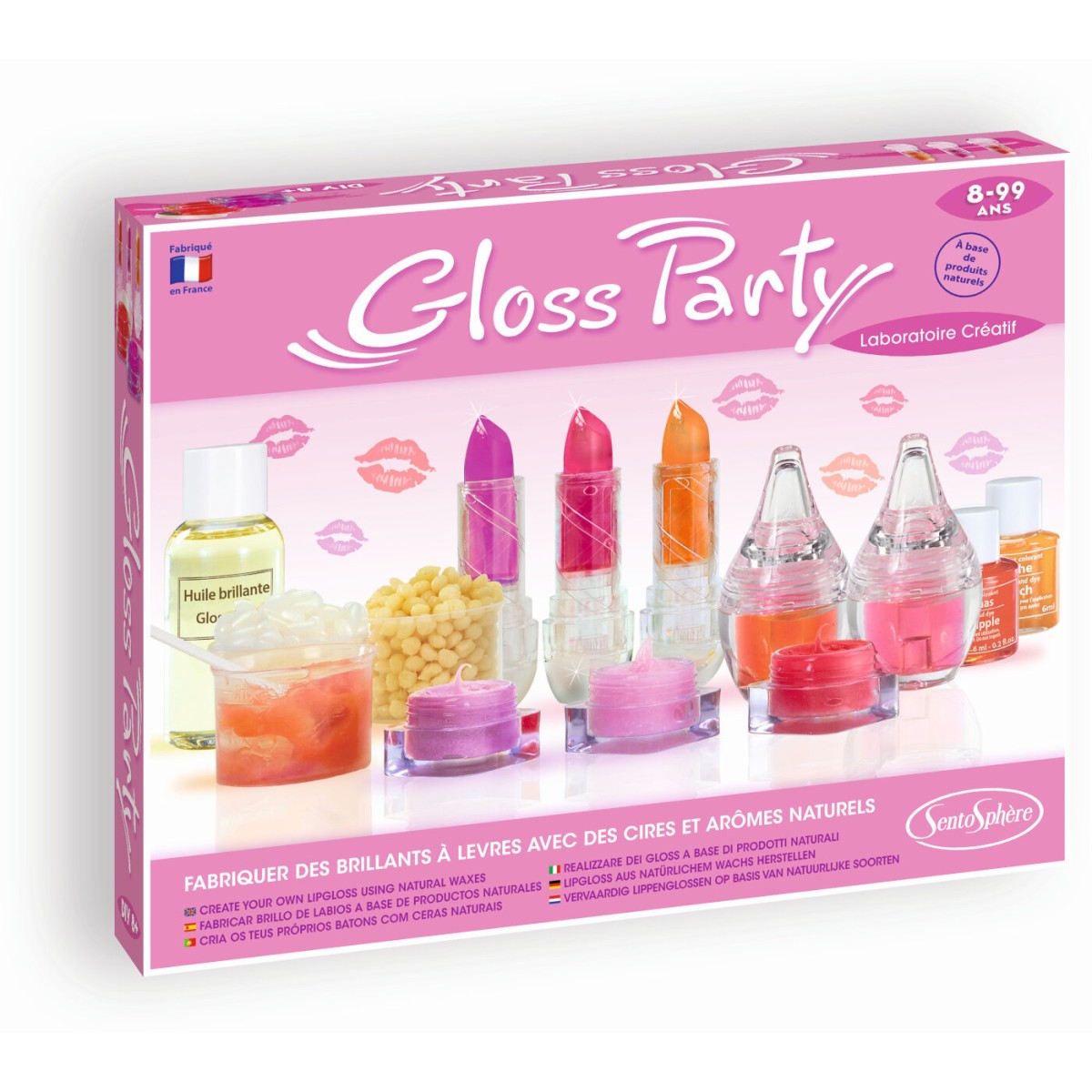 Zestaw do robienia szminek Gloss Party dla 7 latki, SentoSphere